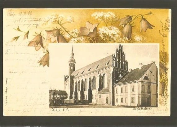 Pocztówka-Schlosskirche-in-Stolp-Kościół-Zamkowy-w-Słupsku.jpg
