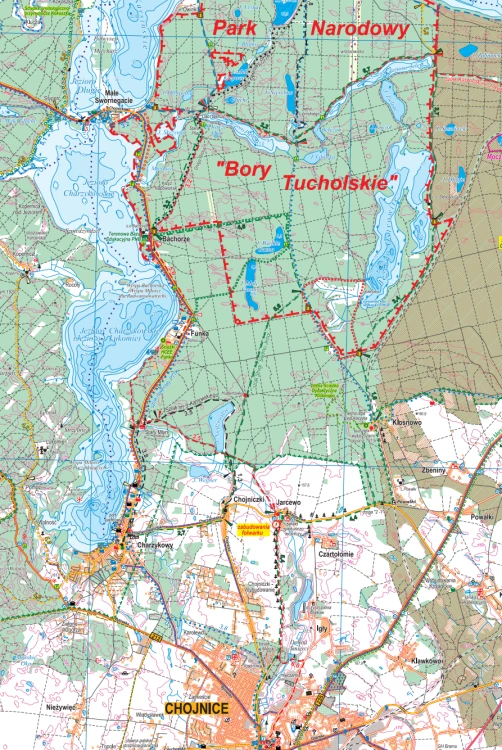 Mapa Rowerowa Bory Tucholskie I Ziemia Chojnicka laminowana Edycja 2022 Mapa Rowerowa Bory Tucholskie I Ziemia Chojnicka laminowana Edycja 2022