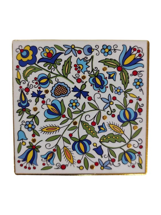 Podkladka-ceramiczna-pod-kubek-haft-kaszubski
