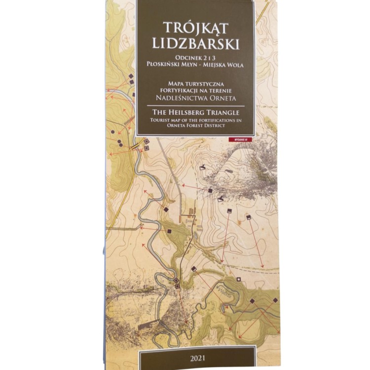 Trójkąt Lidzbarski – mapa turystyczna fortyfikacji na terenie Nadleśnictwa Orneta.jpg