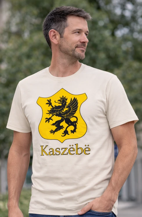 Koszulka-meska-kaszebe-z-gryfem-bawelna-organiczna