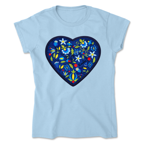 koszulka-damska-serce-kaszubskie-light-blue