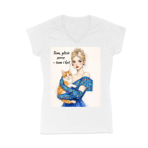 koszulka-damska-dziewczyna-z-kotem-tam-gdzie-serce-tam-i-kot