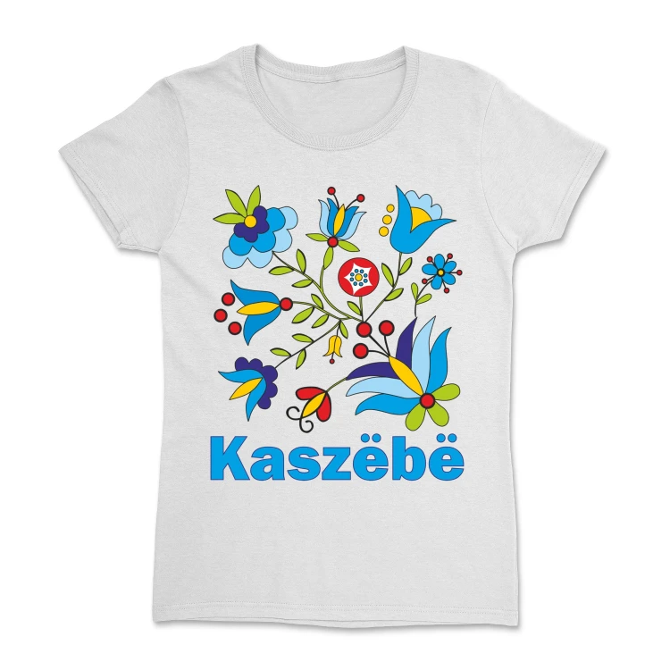 koszulka-damska-kaszebe-haft-kaszubski-white