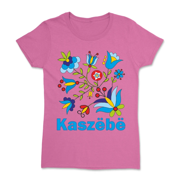 koszulka-damska-kaszebe-haft-kaszubski-azalea