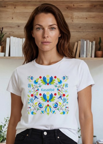 koszulka-damska-kaszebe-haft-kaszubski-styl-folk-biala