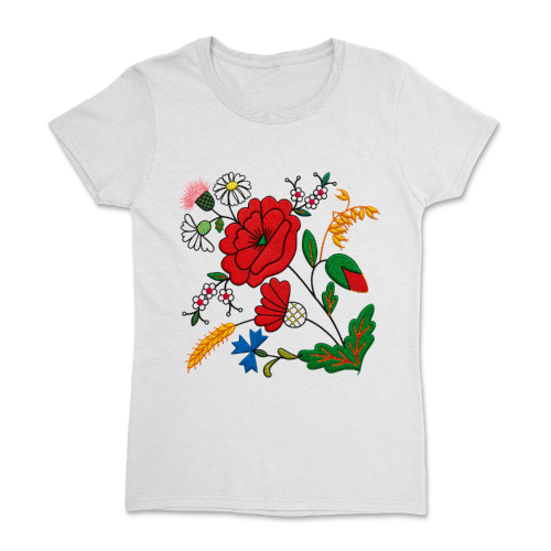 koszulka-damska-kociewska-wzor-haftu-kociewskiego-biala