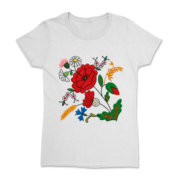 koszulka-damska-kociewska-wzor-haftu-kociewskiego-biala