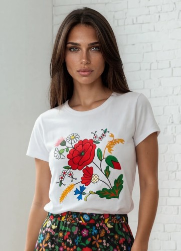 koszulka-damska-kociewska-wzor-haftu-kociewskiego-biala