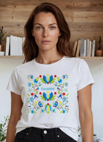 koszulka-damska-kaszebe-haft-kaszubski-styl-folk-biala