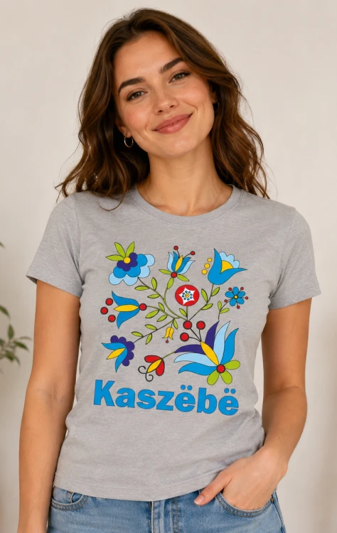 Koszulka-damska-Kaszebe-haft-kaszubski