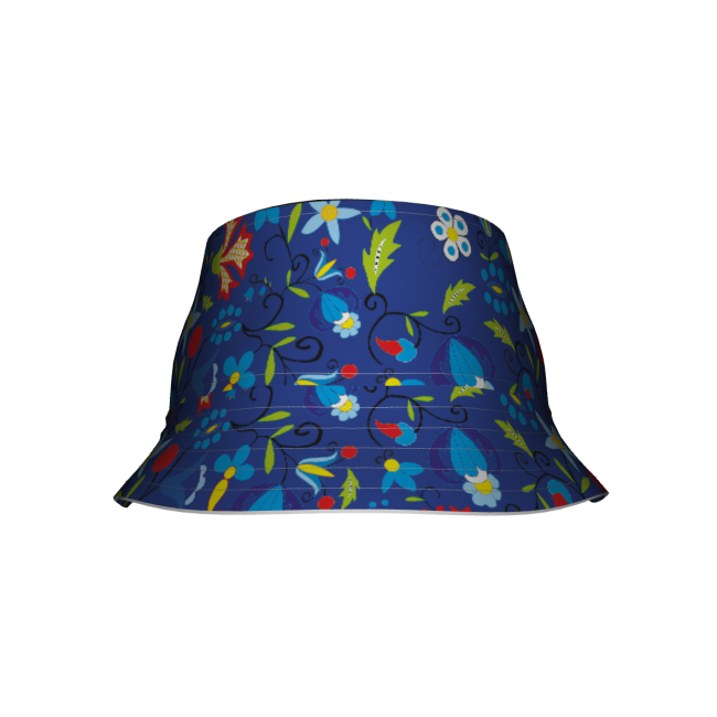 Czapka-dla-doroslego-z-kaszubskim-wzorem-kwiatowym