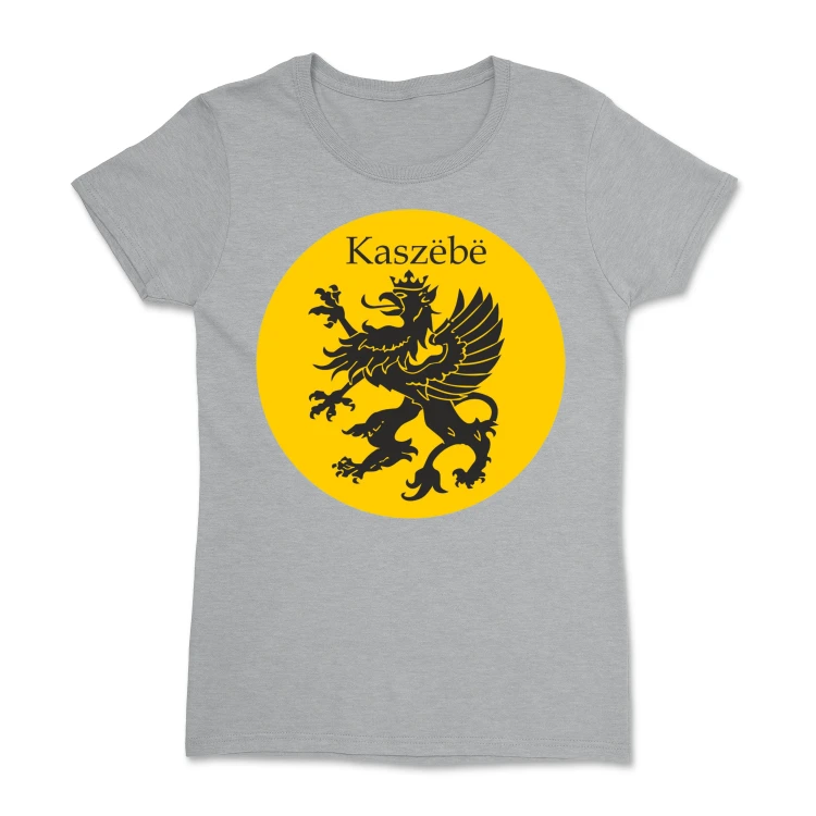 koszulka-damska-kaszubska-z-gryfem-w-zoltym-kole-sport-grey