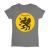 koszulka-damska-kaszubska-z-gryfem-w-zoltym-kole-dark-heather