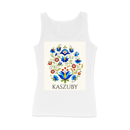 damski-podkoszulek-kaszubskie-kwiaty-white