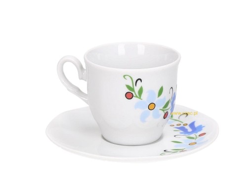 kaszubska-filiżanka-i-spodek-porcelana-Lubiana