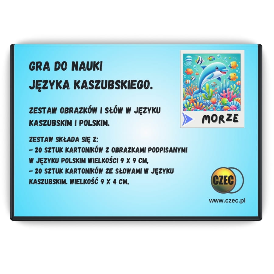 Zestaw edukacyjny - Morze - zestaw obrazków i słów w języku kaszubskim